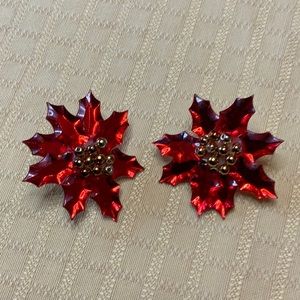 Earrings POINSETTIA